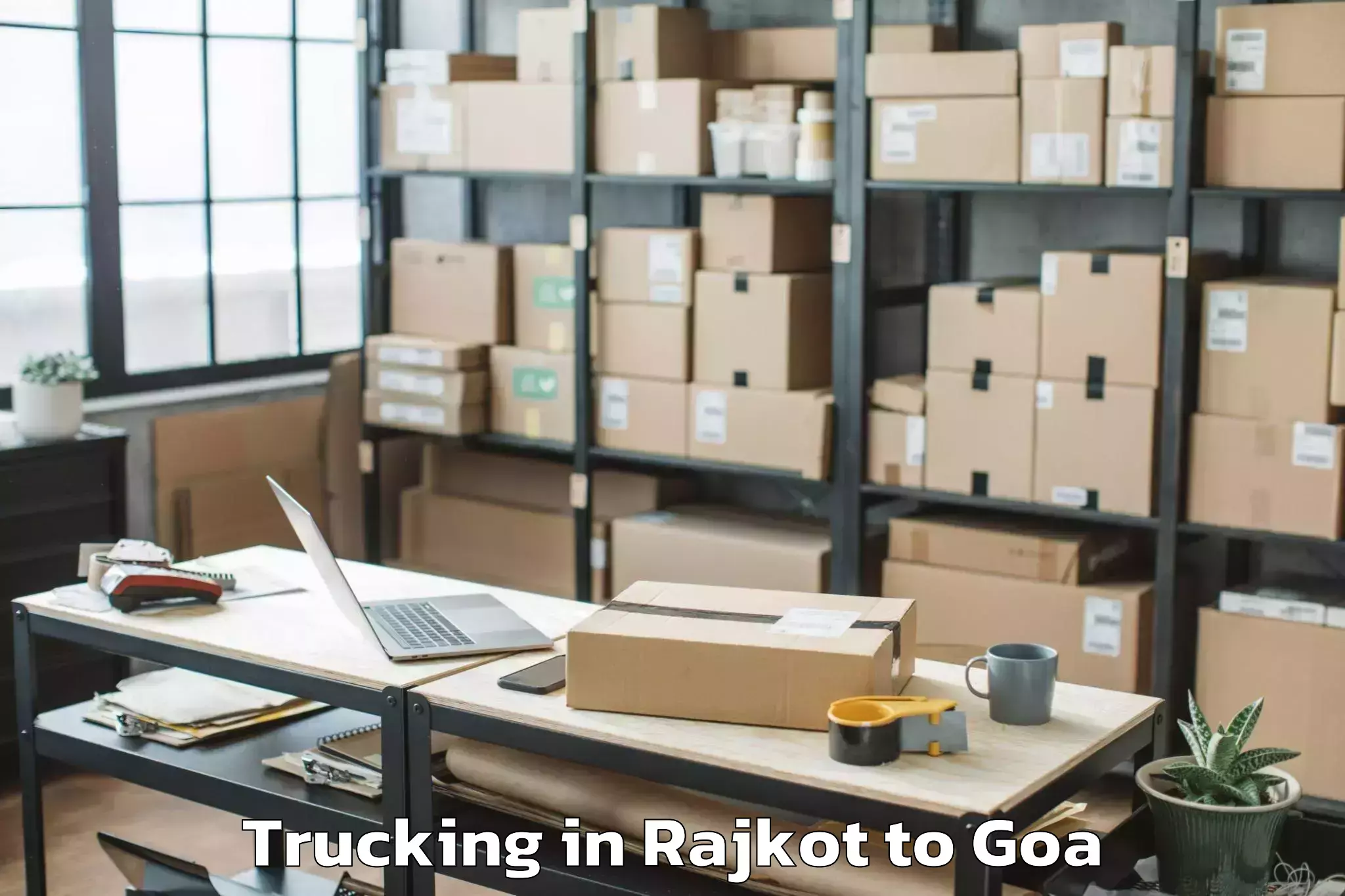 Quality Rajkot to Mopa Trucking